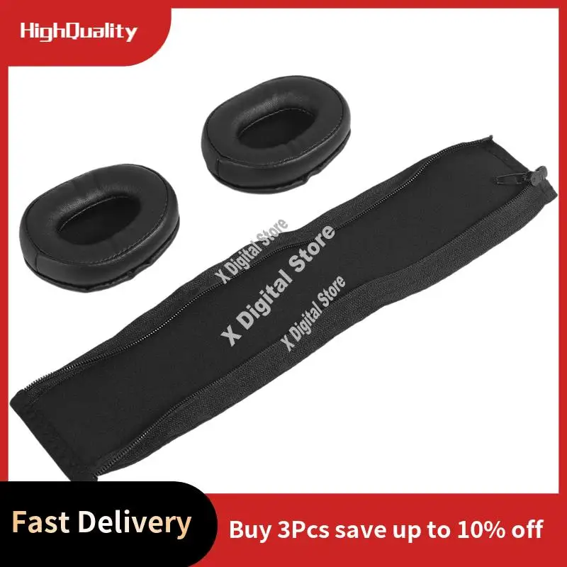 Headphone Sponge Leather Case Earmuffs Head Protective Cover Cross Pad For Audio-Technica ATH-SR5 SR5BT-ABVK