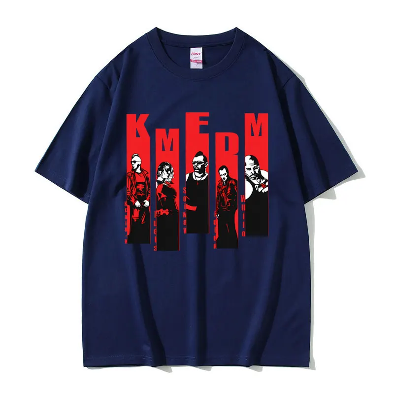 Rock Band Kmfdm Graphic Print T Shirt Men Women Clothing Fashion Retro Gothic T-shirt Men's Classic Harajuku Oversized T-shirts