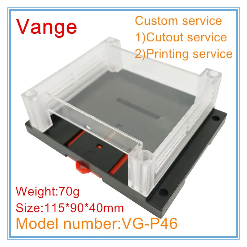 Vange electronics PLC enclosure 115*90*40mm ABS plastic project box diy