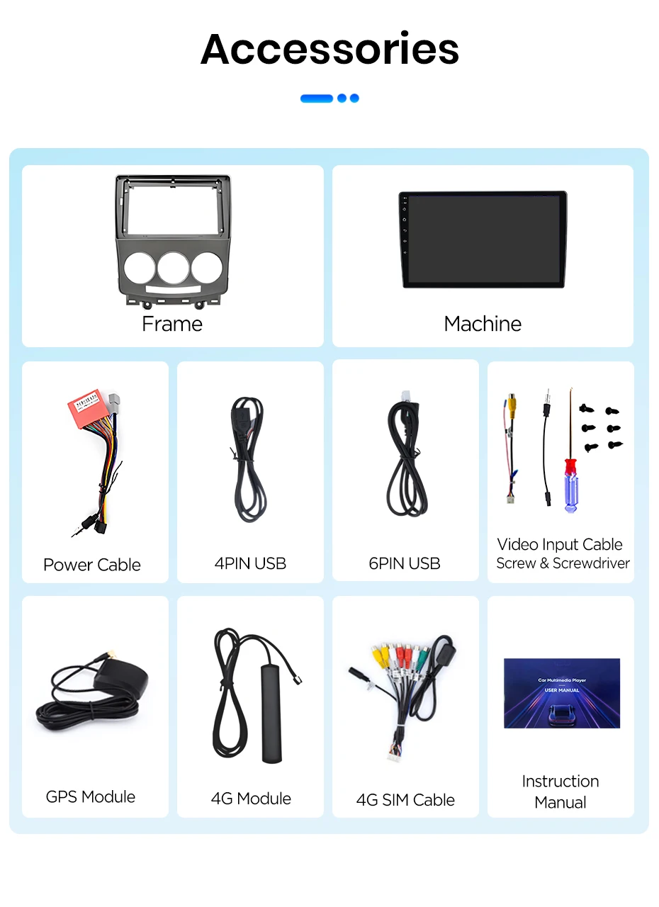 Junsun Android 15 Auto-Intelligenzsystem für Mazda 5 CR 2005-2010 AI Wireless CarPlay für Apple Auto 9" IPS Touchscreen – Detail 31