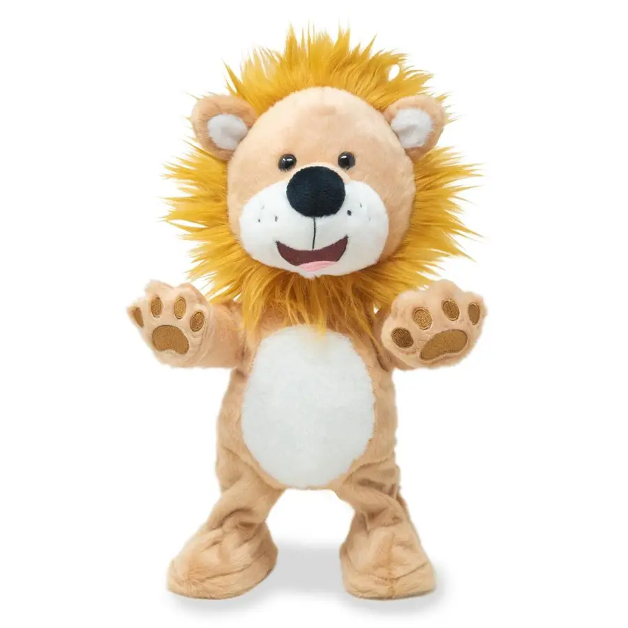 

Barn Let Loose Lenny Animated Musical Groovy Stuffed Lion Animal Plush Toy Dances to Lively Song Shout, 14 Inches
