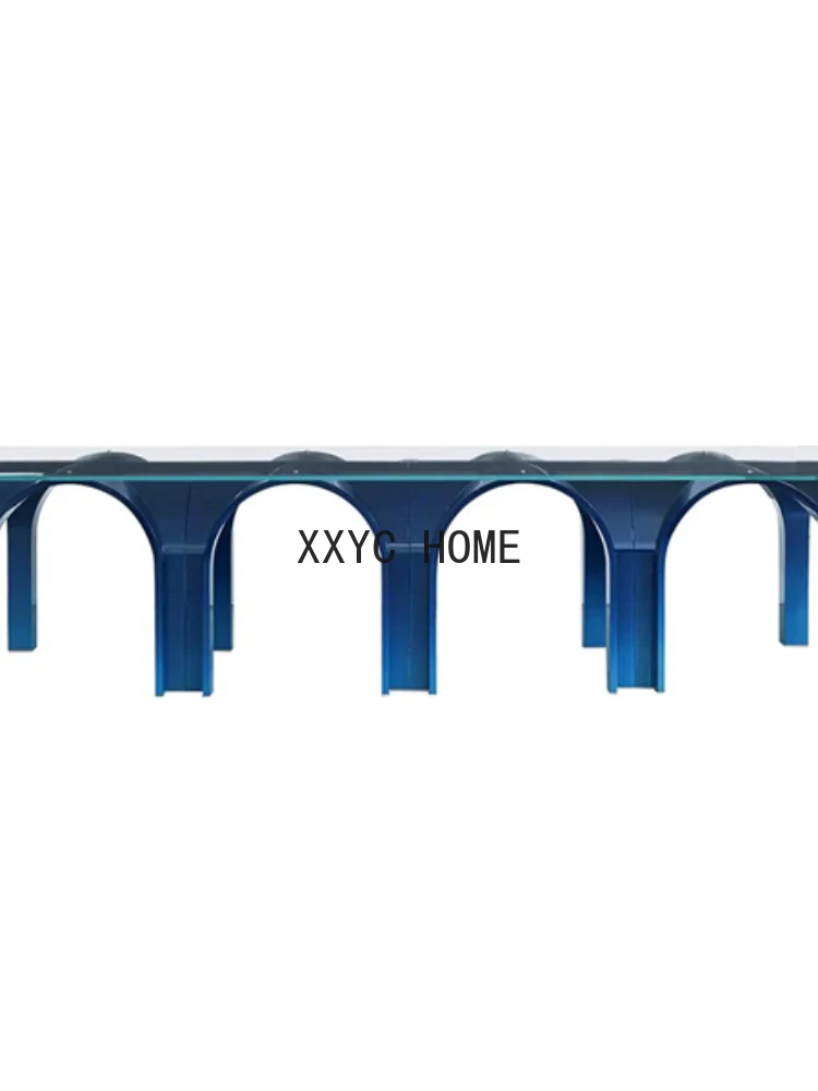 Arch Bridge Long Table Conference Table Special-Shaped Multi-Person Dining