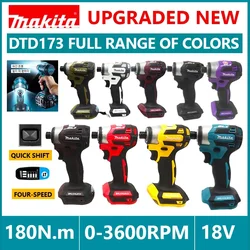 DTD173 Makita 18V akülü darbeli matkap LXT BL fırçasız Motor elektrikli matkap ahşap/cıvata/t-modu 180 N · M şarj edilebilir elektrikli el aletleri