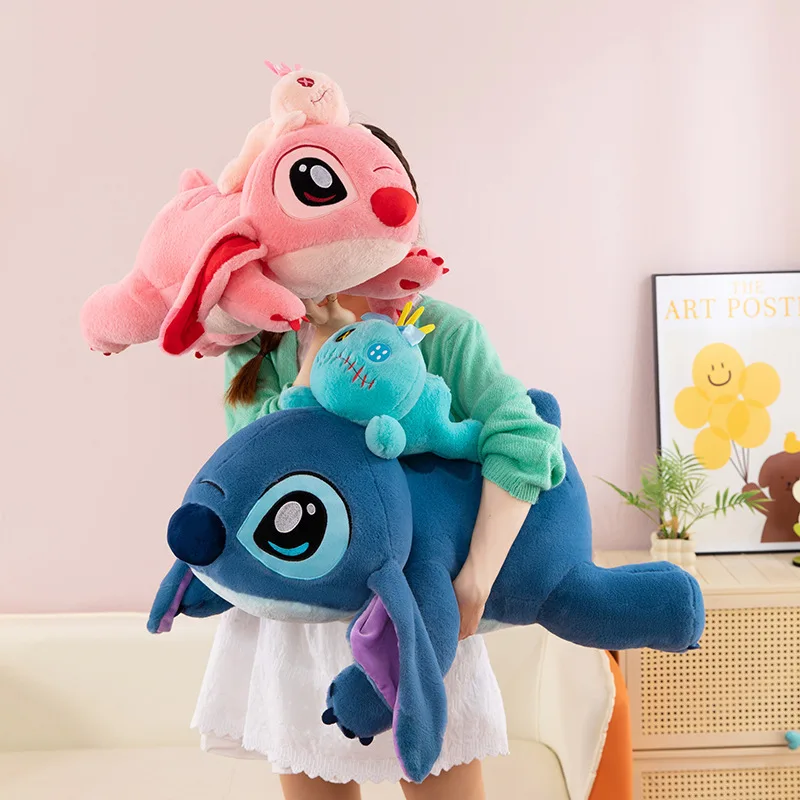 Kawaii Disney knuffel Stitch Doll gevuld knuffeldier voor kinderen verjaardagscadeau schattig knuffelkussen knuffelspeelgoed voor kinderen