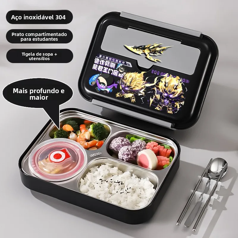 stainless-steel-bento-box-insulated-lunch-box-with-dividers-for-students-children-meal-plate-king-wolf-brand-lunch-box-bag