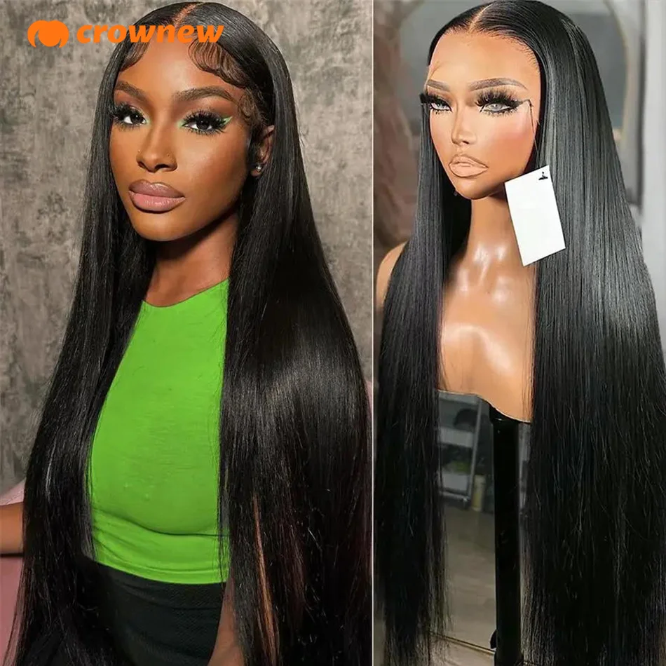 Lace Frontal Wigs Human Hair 13X4 Straight Hd Transparent Lace Frontal Wigs For Women Human Hair 180 Density Natural Color