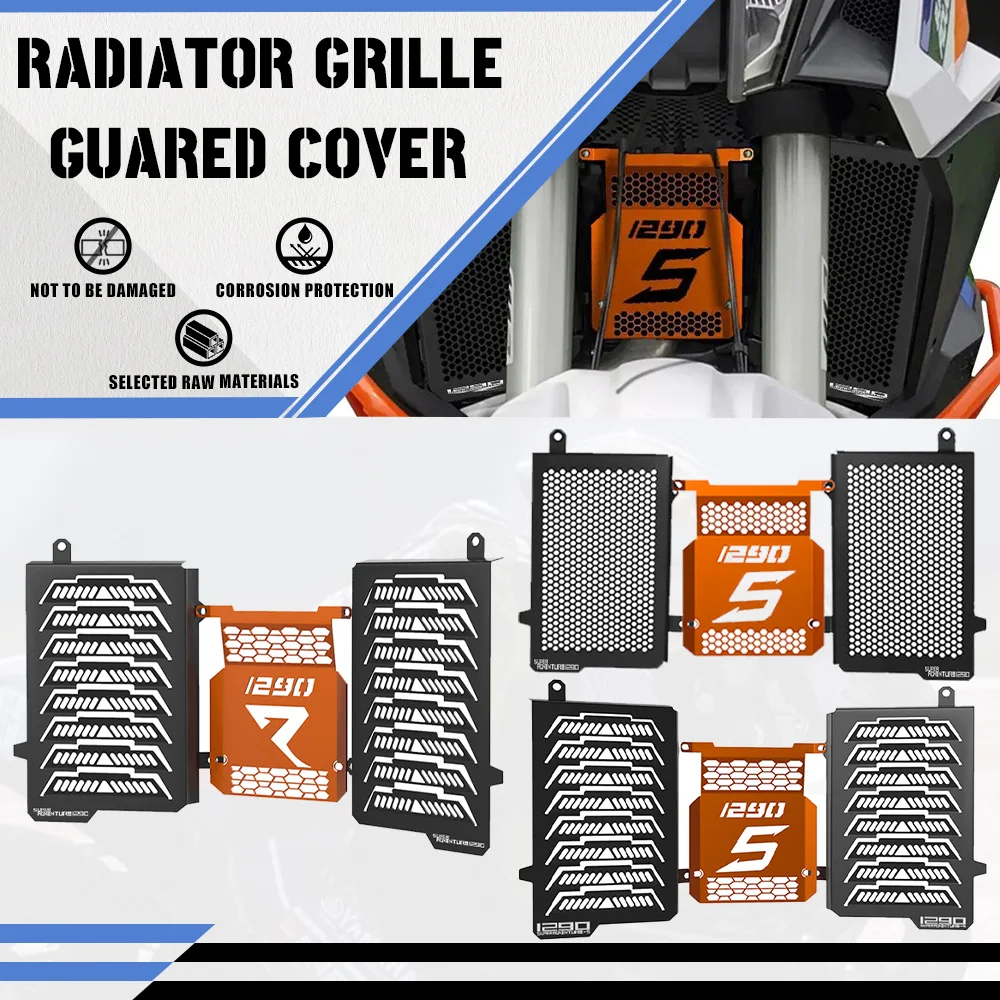 

2025 Motorcycle Accessory Radiator Grille Central Cylinder Guard Cover For KTM 1290 Super Adventure S R ADV 2021 2022 2023 2024