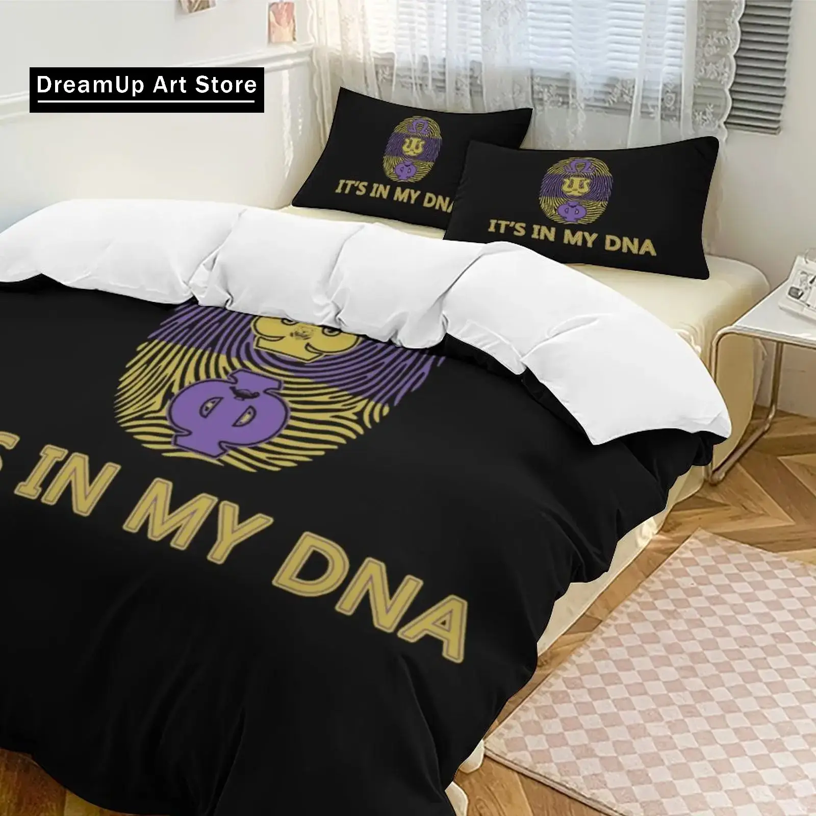 3D Print Omega Fraternity Psi Phi OPP Bedding Set Boys Girls Twin Queen Full Size Duvet Cover Pillowcase Bed Adult Bedroom