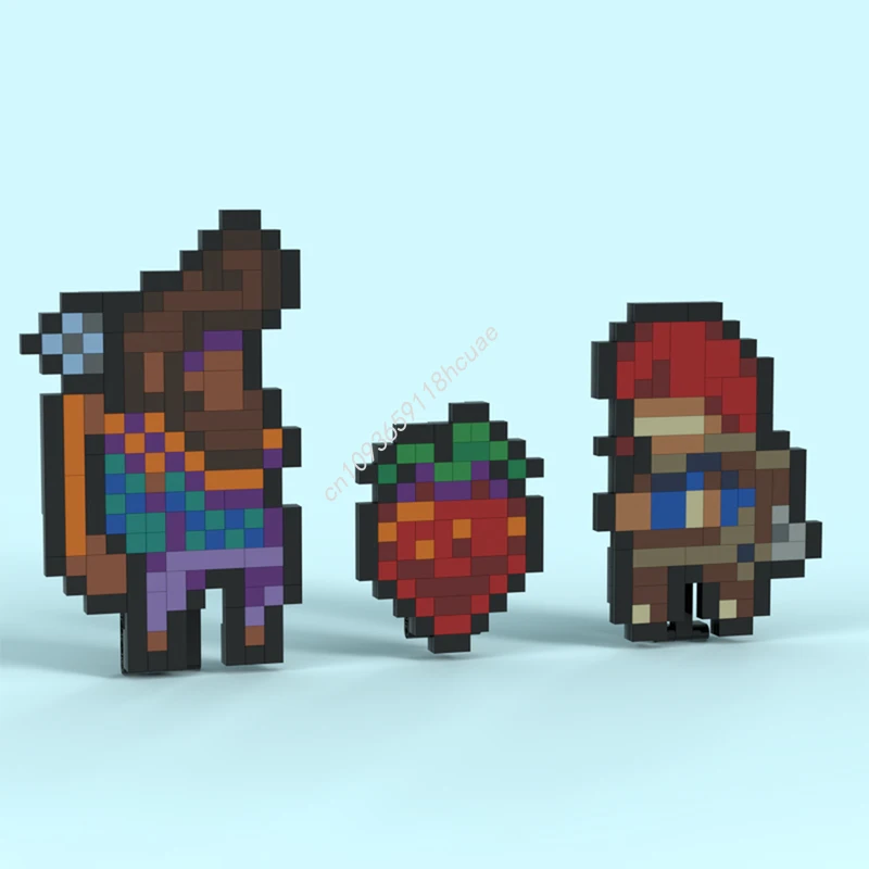 407 elementów MOC Pixel art Celeste Model Klocki konstrukcyjne Architektura Urodzinowe kreatywne zabawki modułowe Prezenty świąteczne