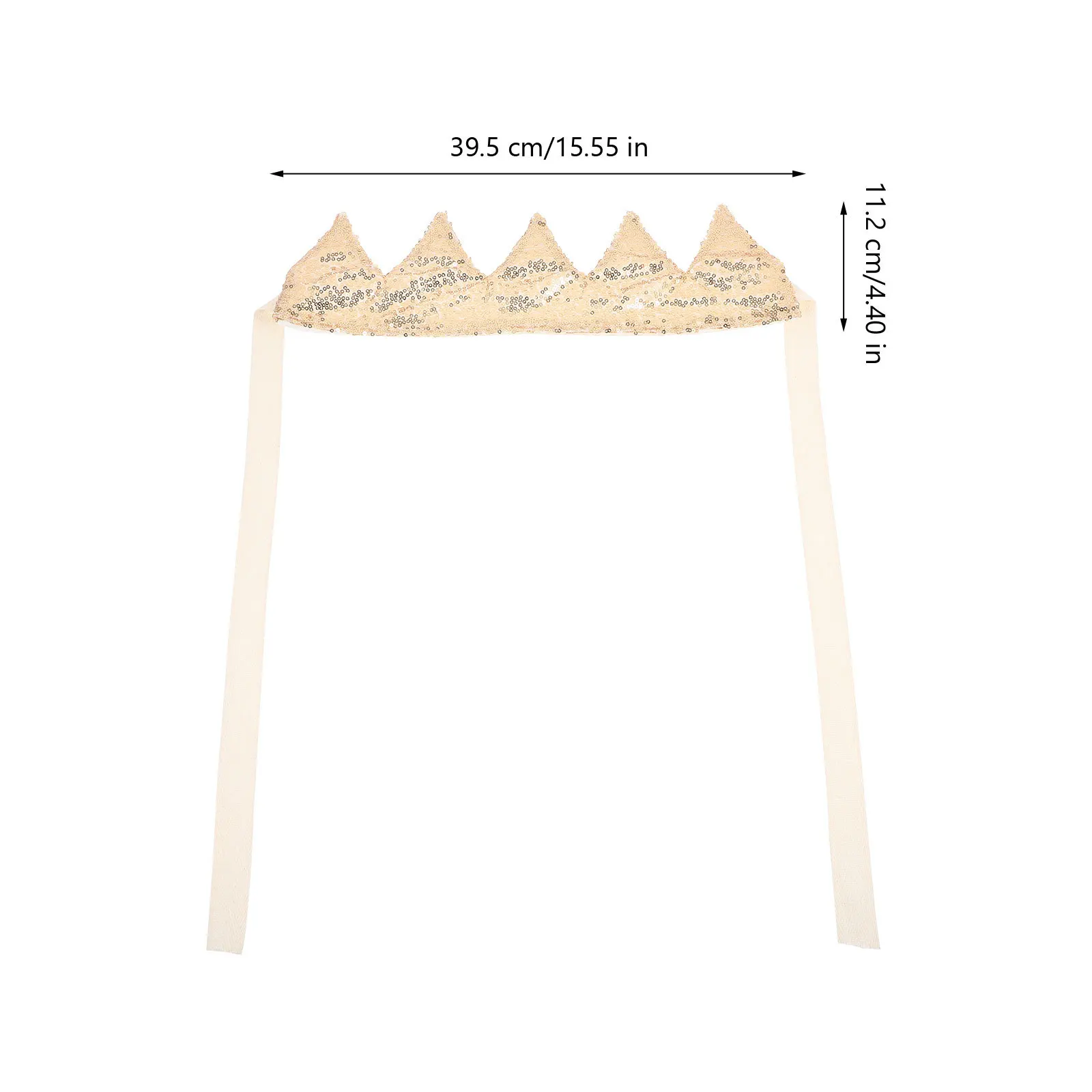 Koronka urodzinowa z cekinami dla niemowląt i dzieci, rekwizyt do zdjęć na przyjęcie, urocza, dekoracyjna, błyszcząca tiara, nakrycie głowy na urodziny.