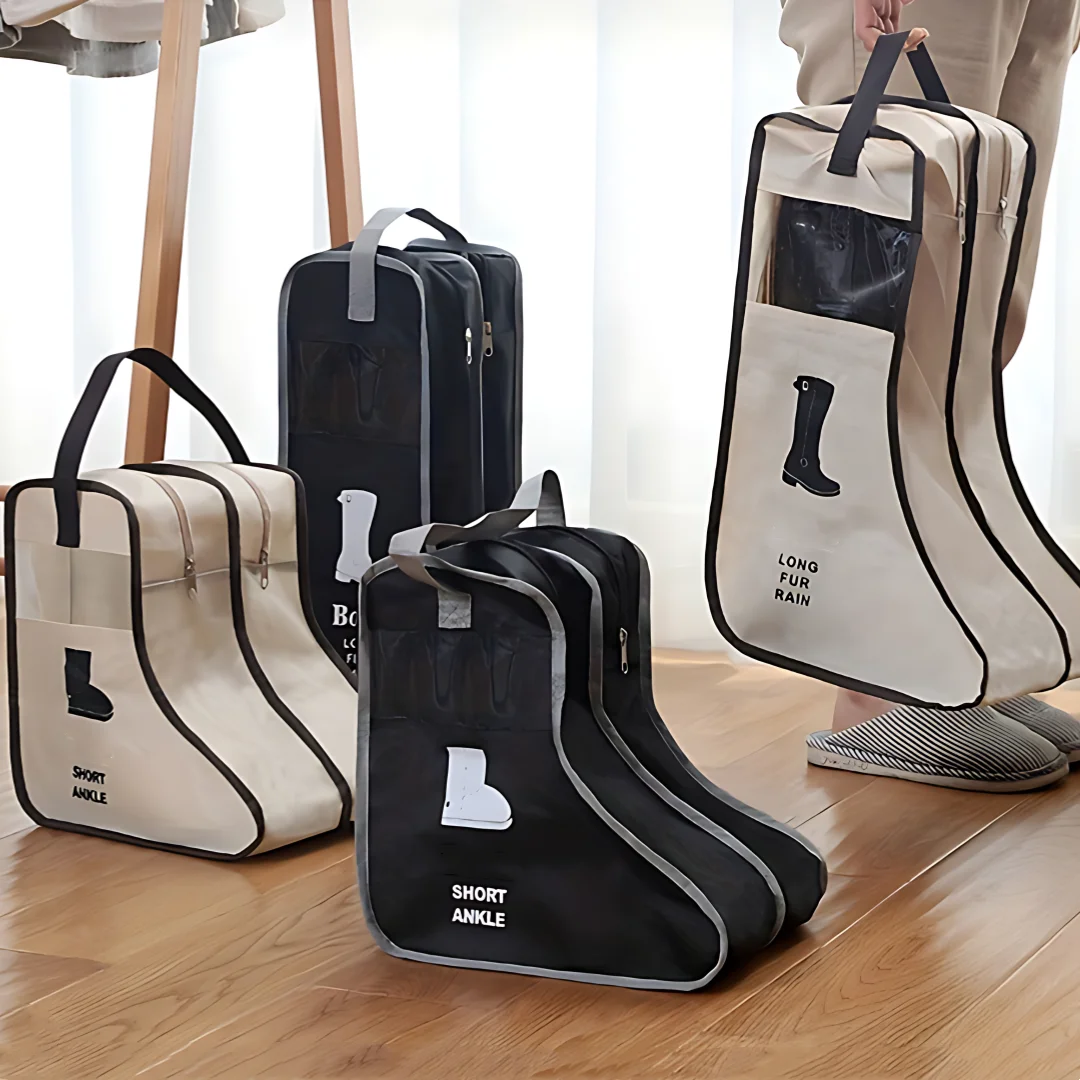 1-20PCS Storage Bag Shoes Storage New Travel Boots Storage Bag Household Widened Boots Short Boots Bag Visual Portable Shoe Bag