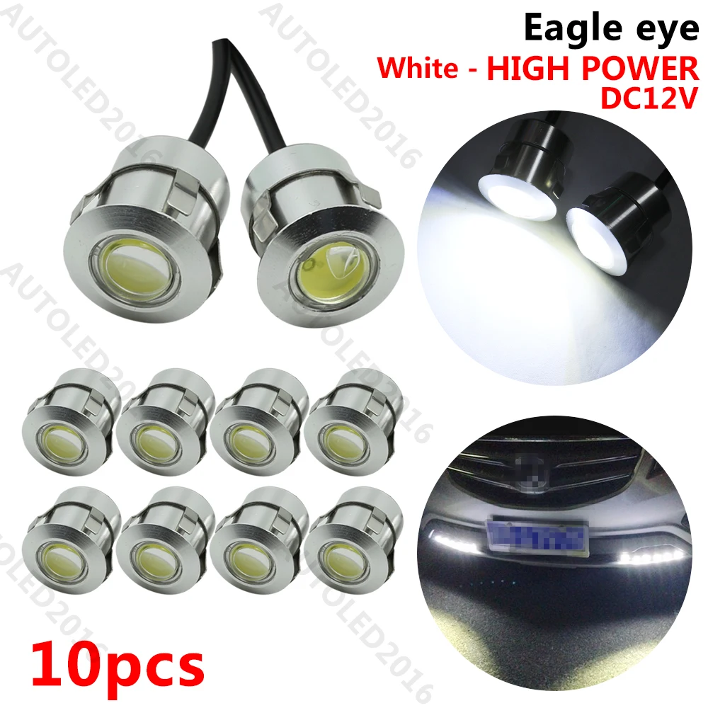 2/10pcs Eagle Eye LED Reverse Sensor Laser High Power DRL Daytime Running Lights Car Auto Work Light Fog Lamp Parking Lights 12V