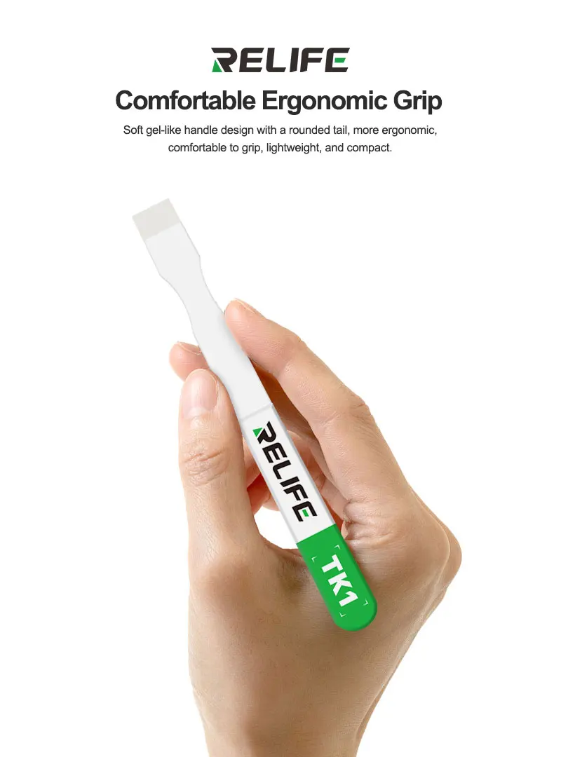 RELIFE TK1 مكشطة لحام سيراميك غير مغناطيسية مضادة للكهرباء الساكنة شفرة درجة حرارة عالية للهواتف اللوحة الأم وحدة المعالجة المركزية إزالة الأكسدة #5