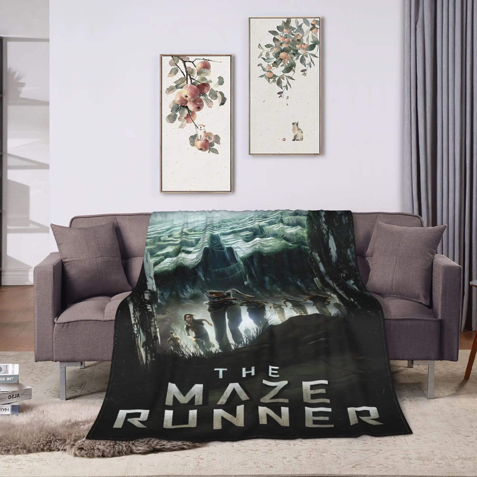 Film The Maze Runner Blankets  Warm Soft Aesthetic Plush Bedding Throws For Couch Bed Travel Office Flannel Bedspread Bed Cover