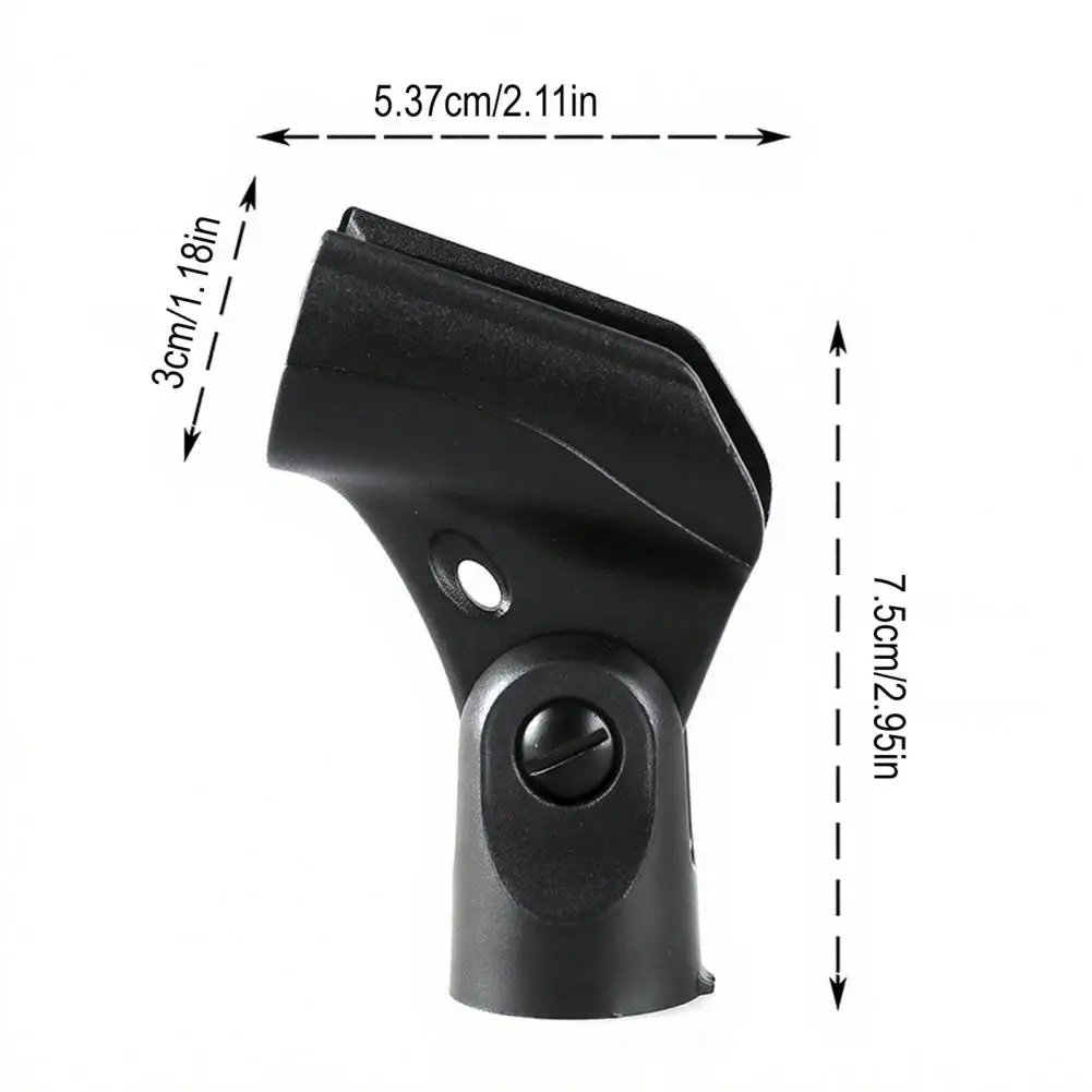 Handheld Microphone Stand Microphone Stand with Standard Threaded Mount Universal Mic Clip for Handheld Wired Wireless