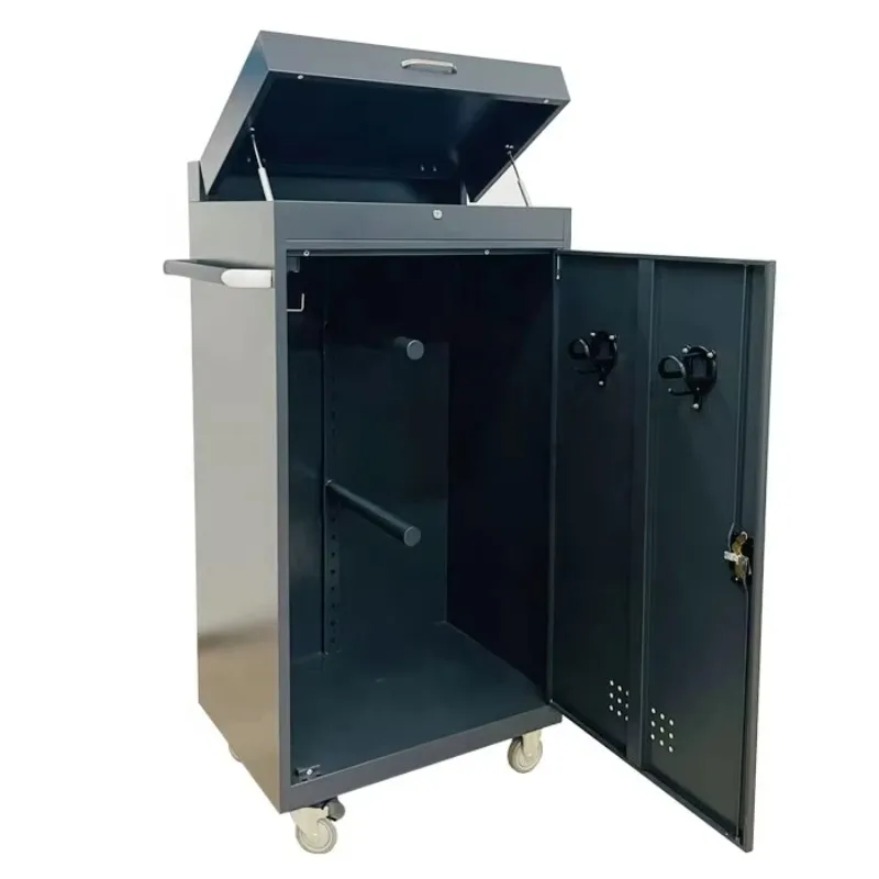 

Direct Factory Manufacturer Grey Horse Saddle Box With Wheels Horse Grooming Tack Trunk Cabinet