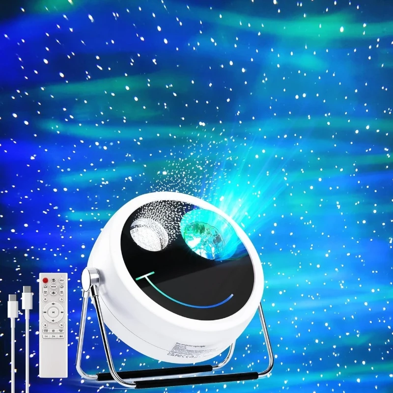 Star light music ambient light bluetooth speaker white noise projector