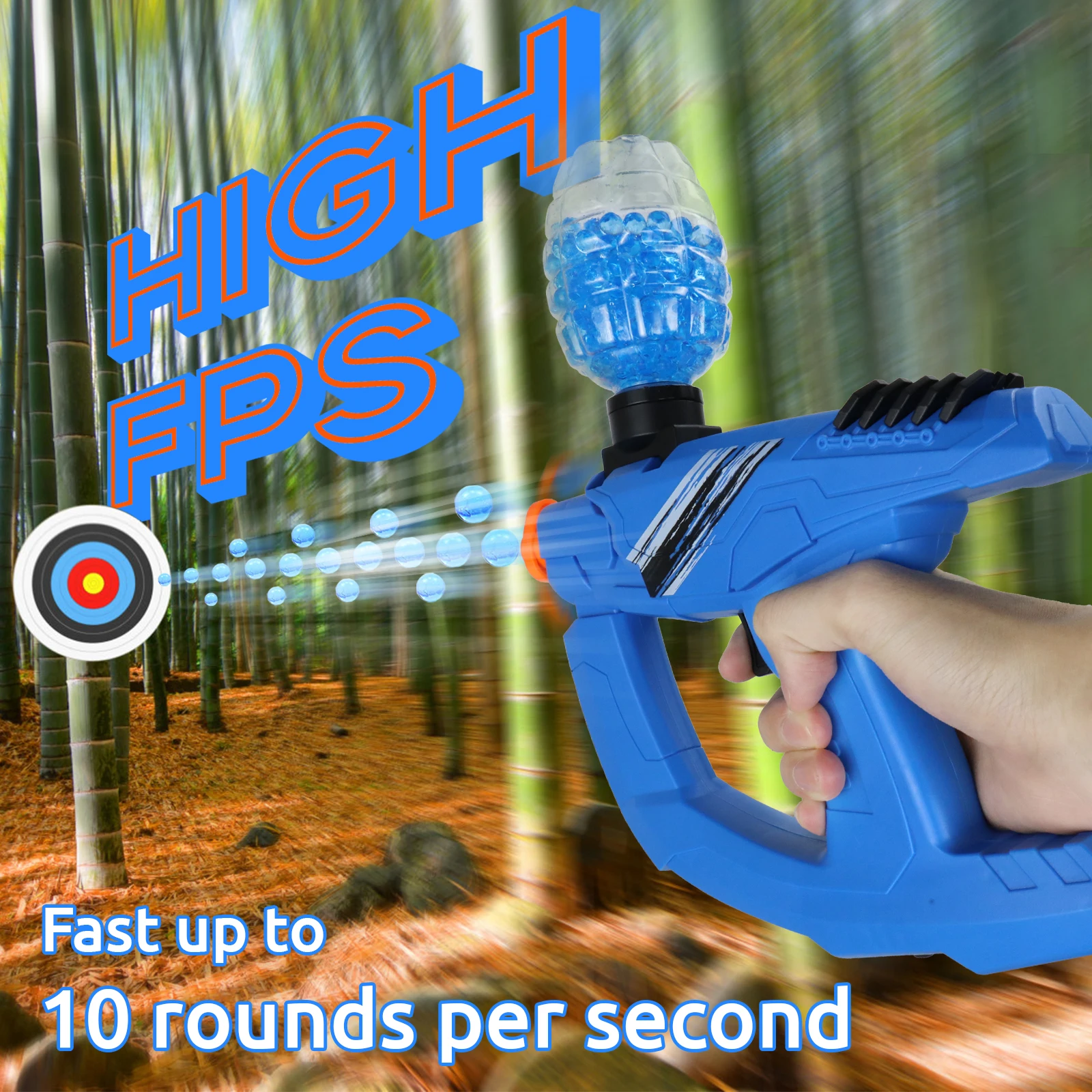 7.4V Electric Gel Ball Blaster Toys, Automatic Eco-Friendly Splatter Ball Blaster, Suitable For Outdoor Shooting Games