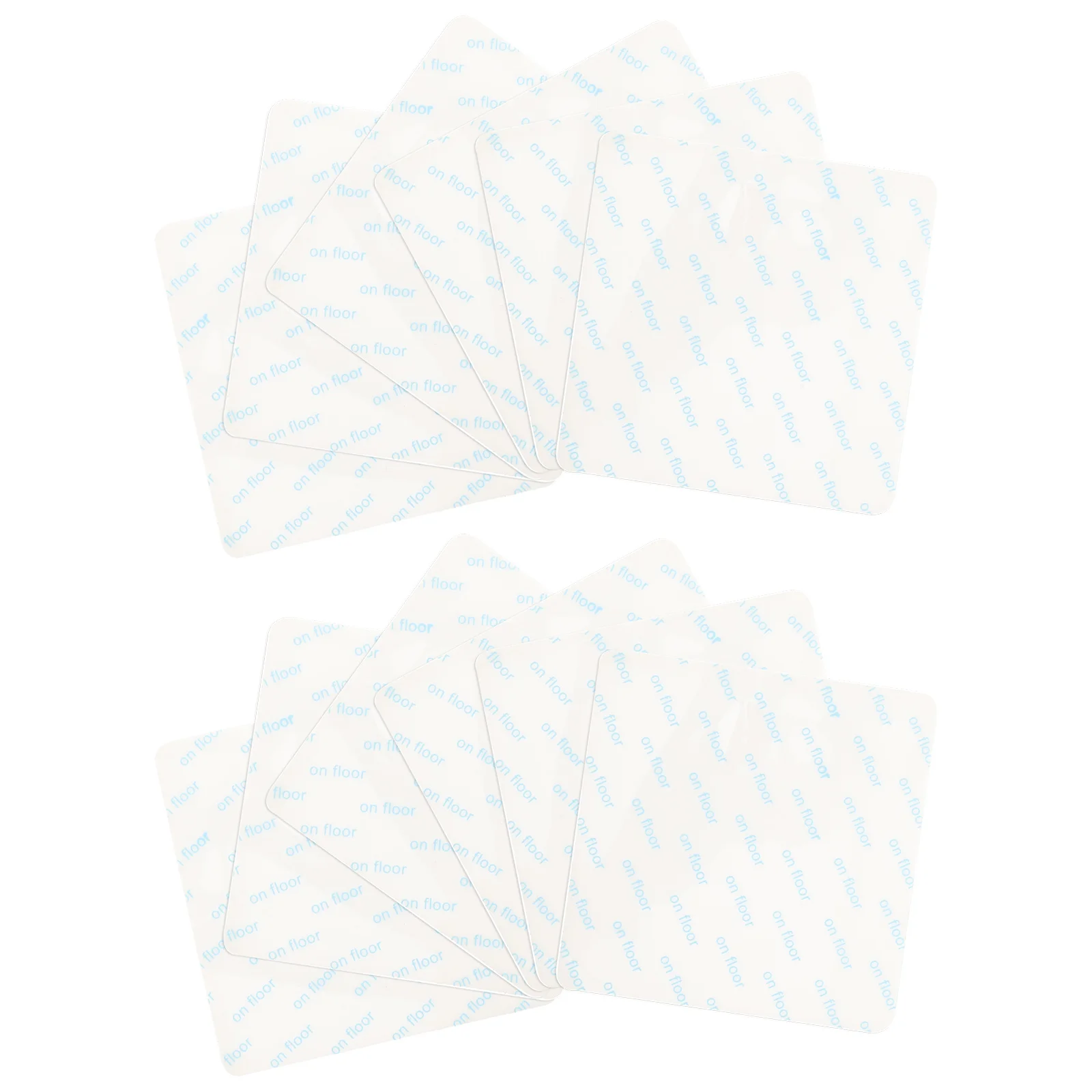 12 قطعة سجادة مربعة الشكل نونسليب منصات السجاد شريط تثبيت للأرضيات الصلبة مكافحة تجريد تركيب موقف آمن #2