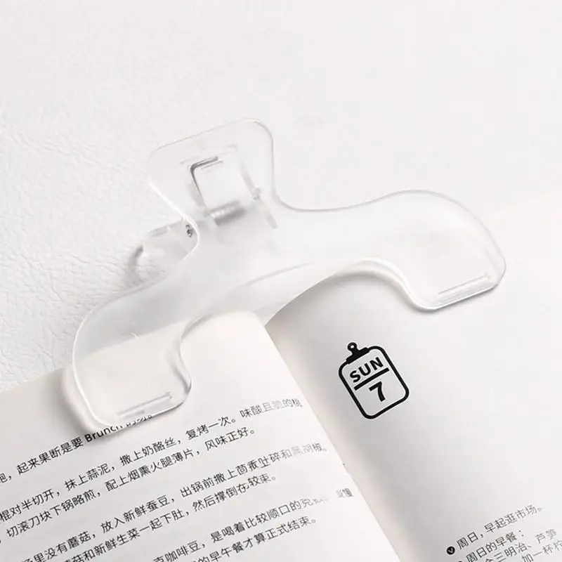 Book Page Clip Transparent Open Book Page Marker Holder School Stationery Work Area Supplies For Easy Reading