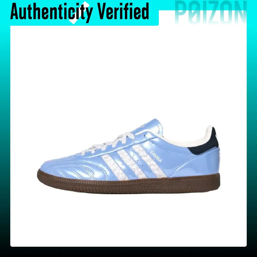 Adidas Originals Samba JP Breathable Low top Skateboard Shoes Unisex Blue KJ7302