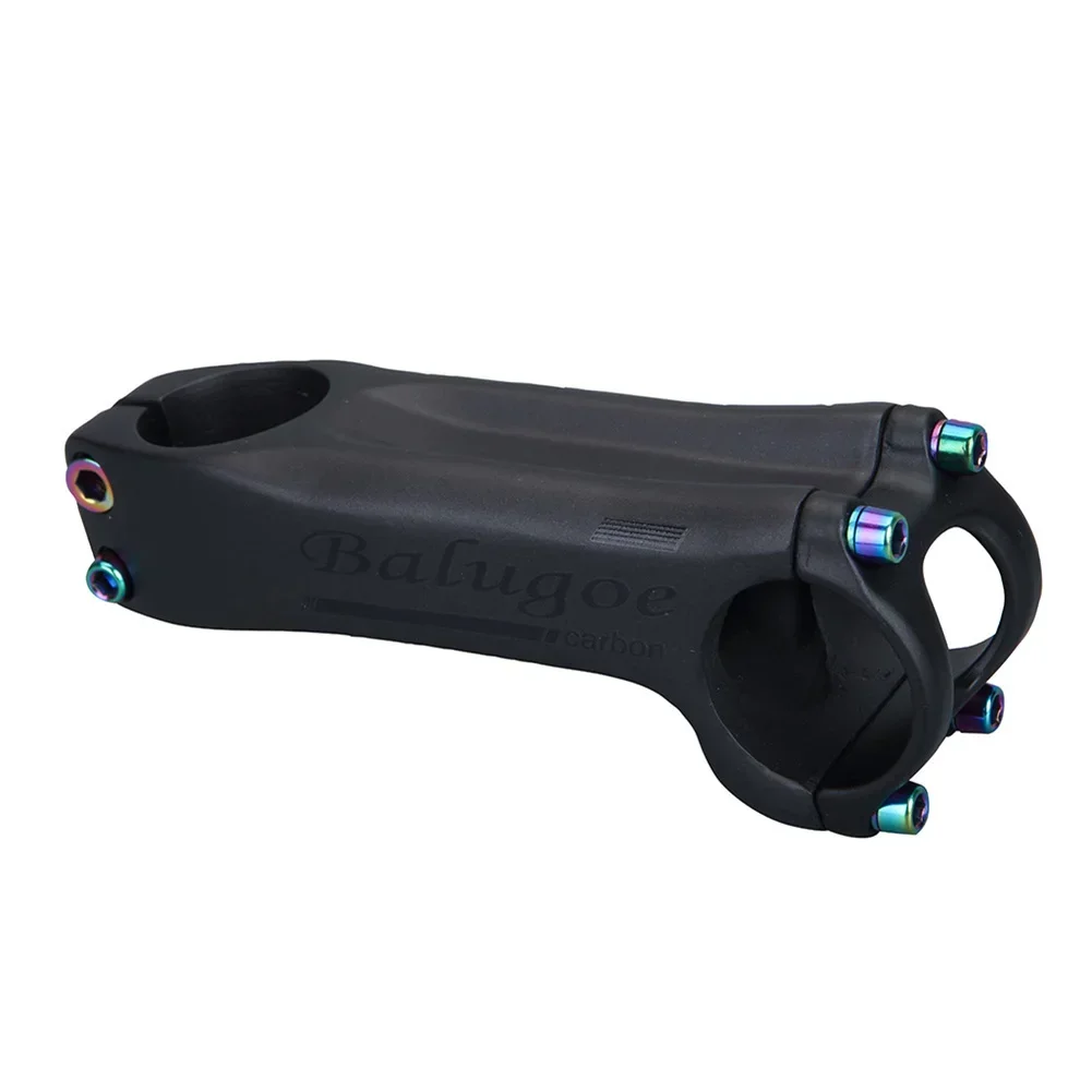 Wspornik rowerowy Włókno węglowe Boutique Wspornik Etykieta Projekt Rower szosowy i MTB Śruby ze stali nierdzewnej Włókno węglowe 31,8 MM Kierownica