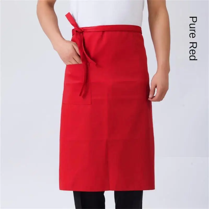 Chef Apron Special Kitchen Mens Hotel Restaurant Restaurant Back Kitchen Half-length Short Apron Household Cleaning