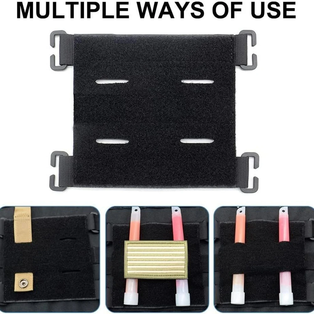 DIZETION Nylon Taktische Patches Board Molles Patches Panel Display Halter für Rucksack Jagd Mini Patches Board Streifen – Detail 6