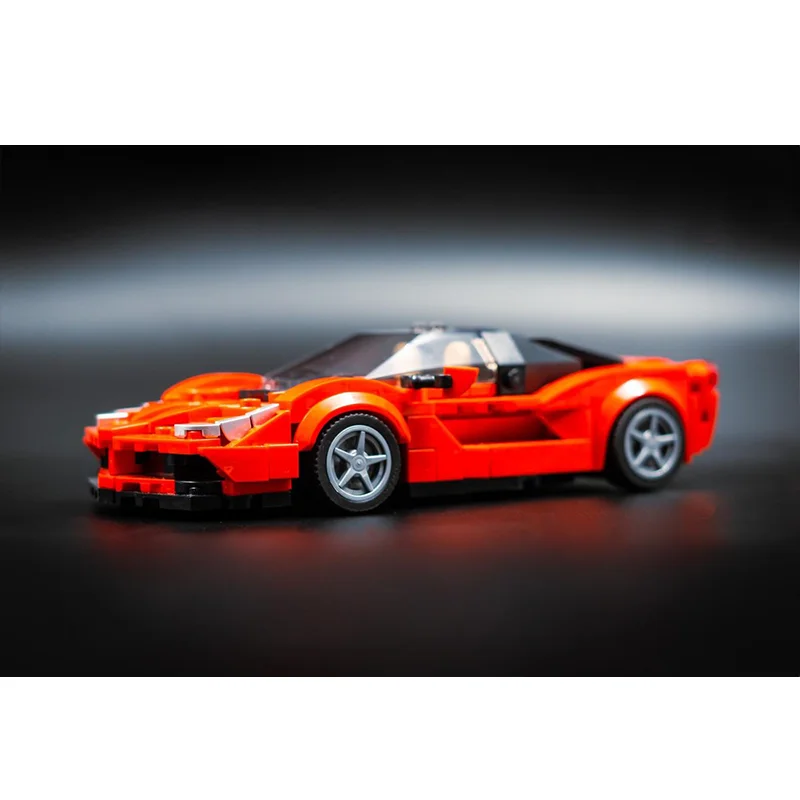 

Building Blocks Car Model MOC Racing Champion Speed City Toy For Boys Girls Adults Christmas Gift 343 Parts Laferarri