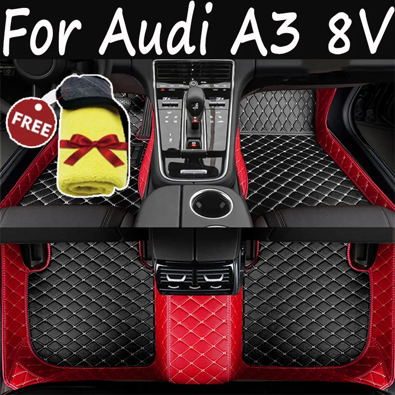 

Автомобильные коврики для Audi A3 8V Sportback 2013 ~ 2019 водонепроницаемый коврик защита от грязи роскошный кожаный коврик полный комплект автомобильные аксессуары 2014