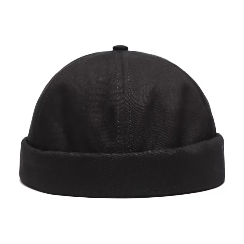 Men Solid Color Landlord Caps Spring and Autumn Melon Skin Hats Literary Hip Hop Hat Painter Cap