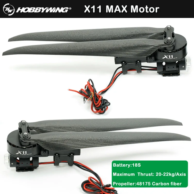 Hobbywing X11 MAX Motor 18S powerful & Superior Thrust Power System for Multirotor Agriculture Drone