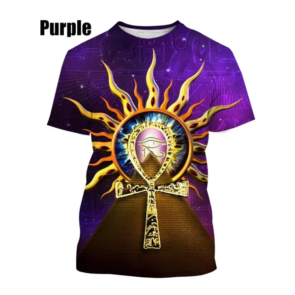 Retro Egypt 3D T Shirt Printed Ancient Egyptian Men/women Vintage Streetwear T-shirt Youth Tshirt Summer Top Clothes