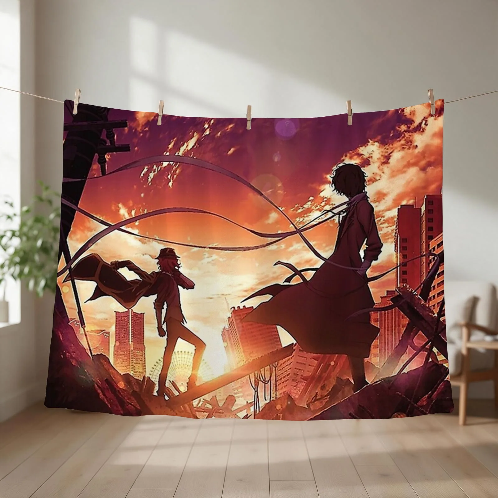 SOUKOKU Poster Throw Blanket Thermals For Travel for babies sofa bed Summer Blankets