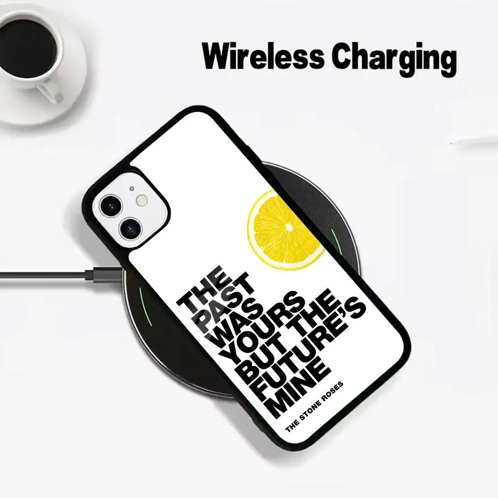 T-The -Stone-R- Roses For IPhone17 16 15 14 13 12 11 Plus Pro Max Plus Wireless Charger Phone Case