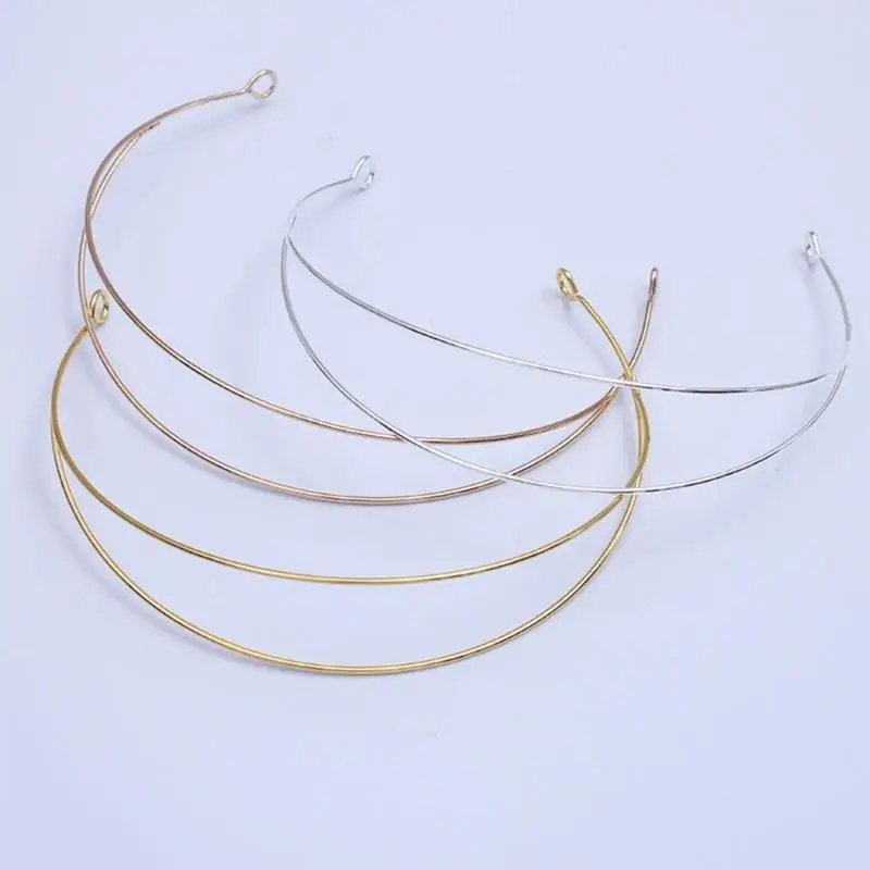 

39BB Metal Headbands Womens Hair DIY Craft Blank Thin Metal Wire Frame Hairband Head Bands Christmas Gift Jewelry DIY