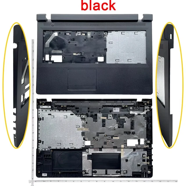 Obudowa laptopa do Ideapad 100-15 100-15IBY B50-10, górna obudowa LCD/ramka wyświetlacza/podpórka na nadgarstki/górna obudowa/podstawa dolna/zawiasy LCD