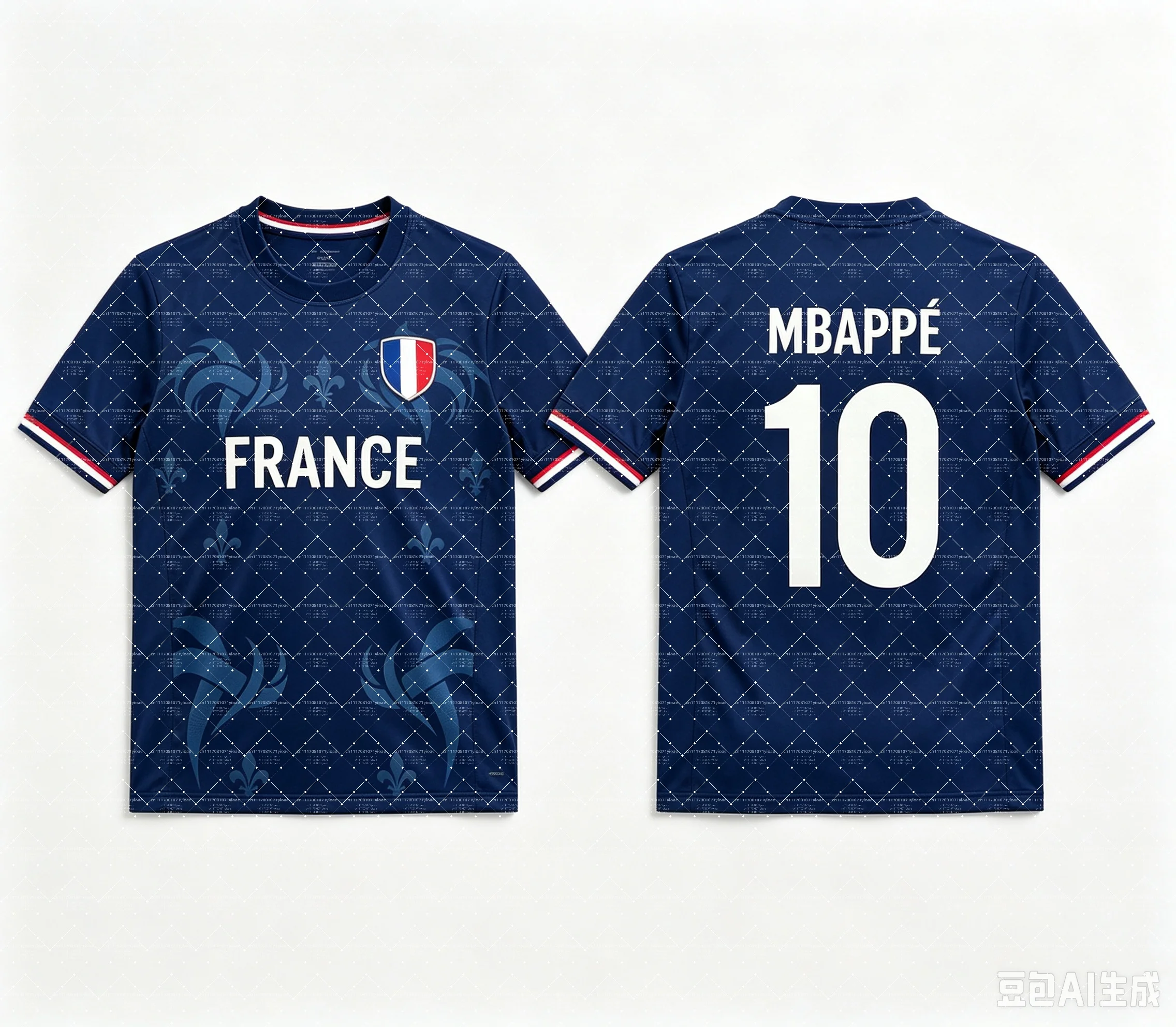 2026 Bestseller Nr. 10 Mbappé Fußballtrikot & Shorts Set, Einzeloberteil Erhältlich, Frankreich-Flagge Fan-2-Teiliges Sommerset für Kinder