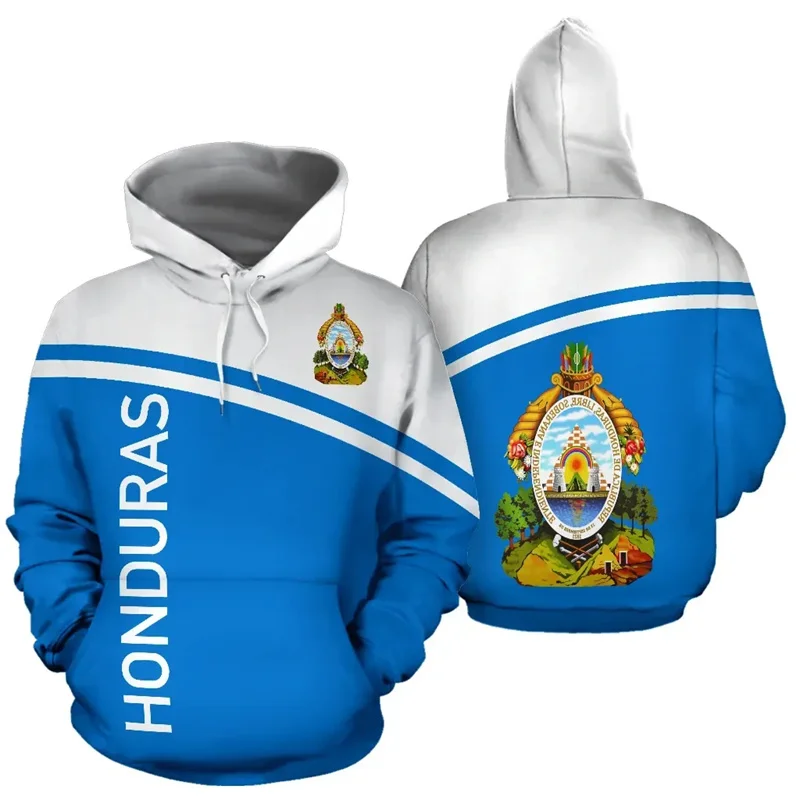 

Fashion Honduras Flag Hoodie For Men 3D Printing Sweatshirt Cool Long Sleeve Pullovers Tops Casual Oversized Sports Hoodies