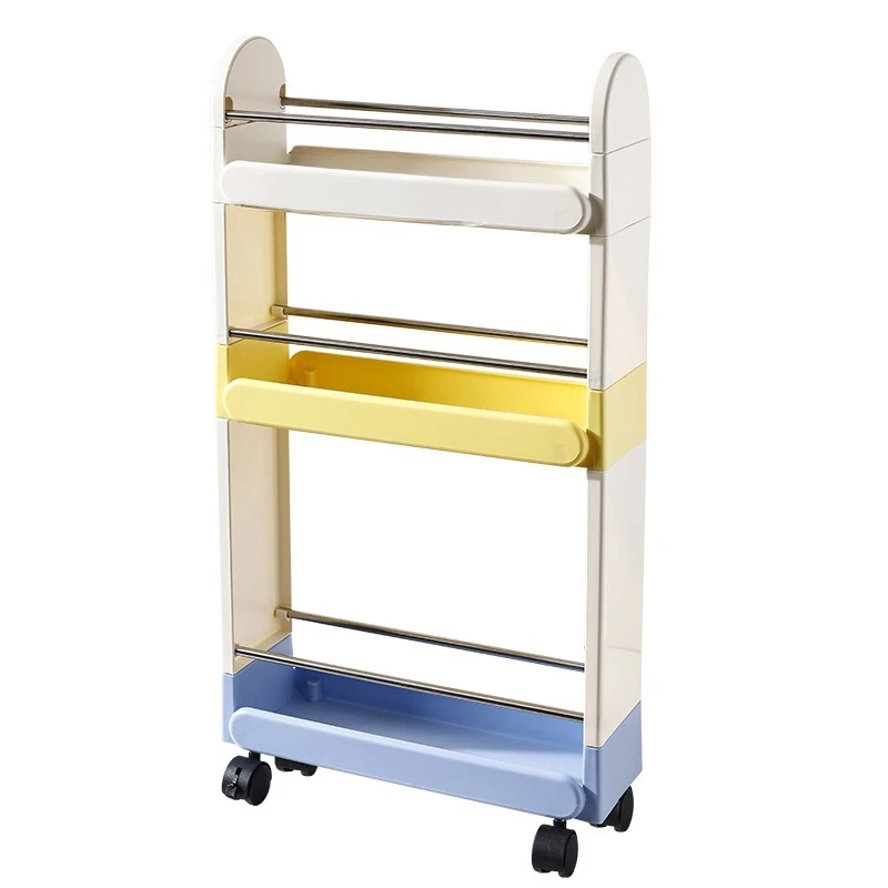 

Kitchen crevice rack, floor-to-ceiling multi-layer household bathroom, trolley locker, refrigerator narrow gap storage rack