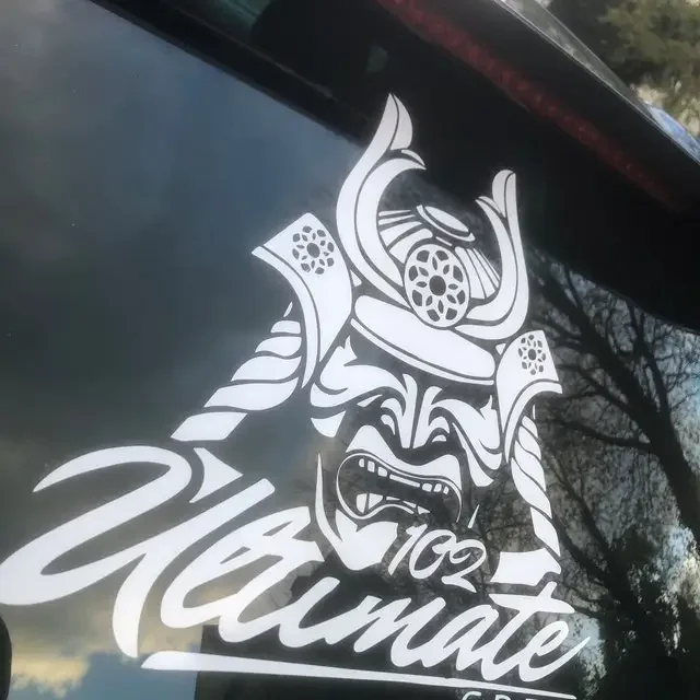 

Samurai JDM Car Sticker for The Windshield or Rear Window External Accessories Individuation Waterproof Vinyl Decals