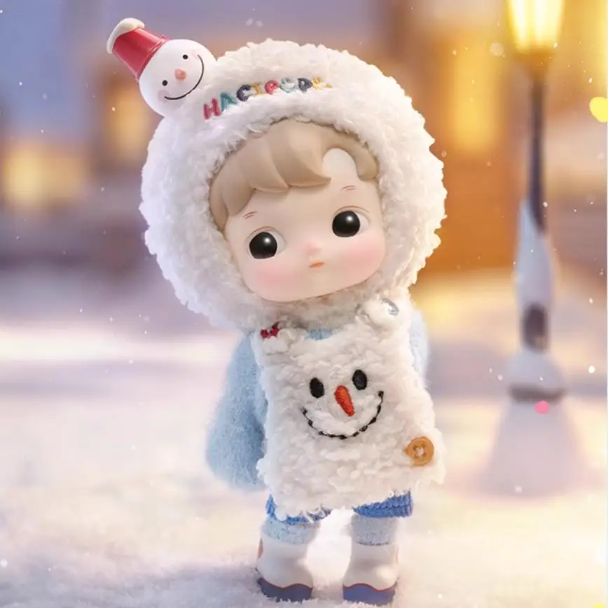 Official Genuine Hacipupu Snowman Come To Visit Series Bjd Doll Cute Anime Action Figure Doll Desktop Decorate Kid Birthday Gift