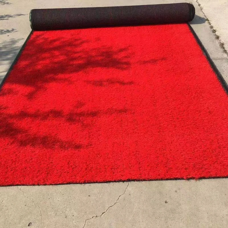 2mx0.5cm Solid Color Turf 2cm Thickened Outdoor Artificial Turf Welcome Runway Wedding Fake Turf Carpet
