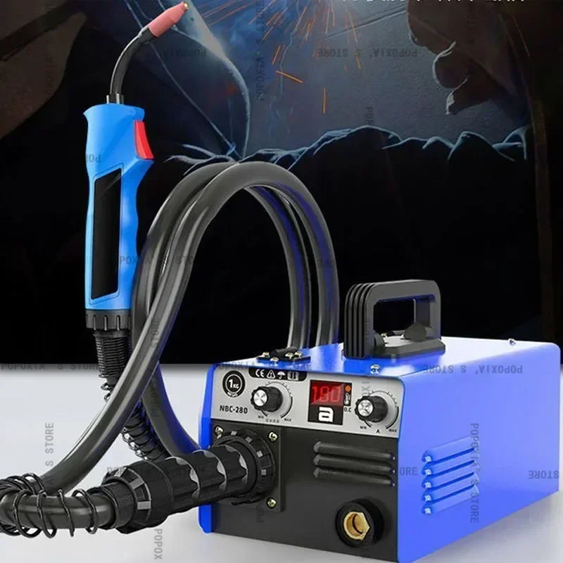 Small Laser Handheld Welding Machine Mini Gas Protection NBC-280 Carbon Dioxide 2.2m Integrated Gun