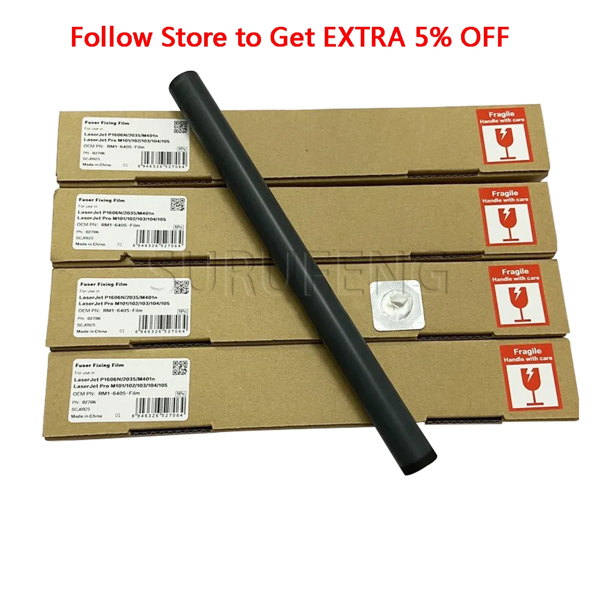 Imagem -01 - Filme de Fixação do Fusor para hp P1102w M125 M126 M127 M12 P1606 1606 M1536 1536 P1102 1102 10x