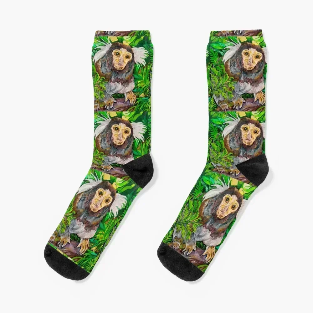 

Common Marmoset Socks New year's short christmas gift floral Socks Women Men's