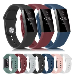 Silicone Bracelet for Fitbit Charge 4 3 Strap Watch Band Sports Wristband Watchband for Fitbit Charge 3 4 Charge SE Accessories