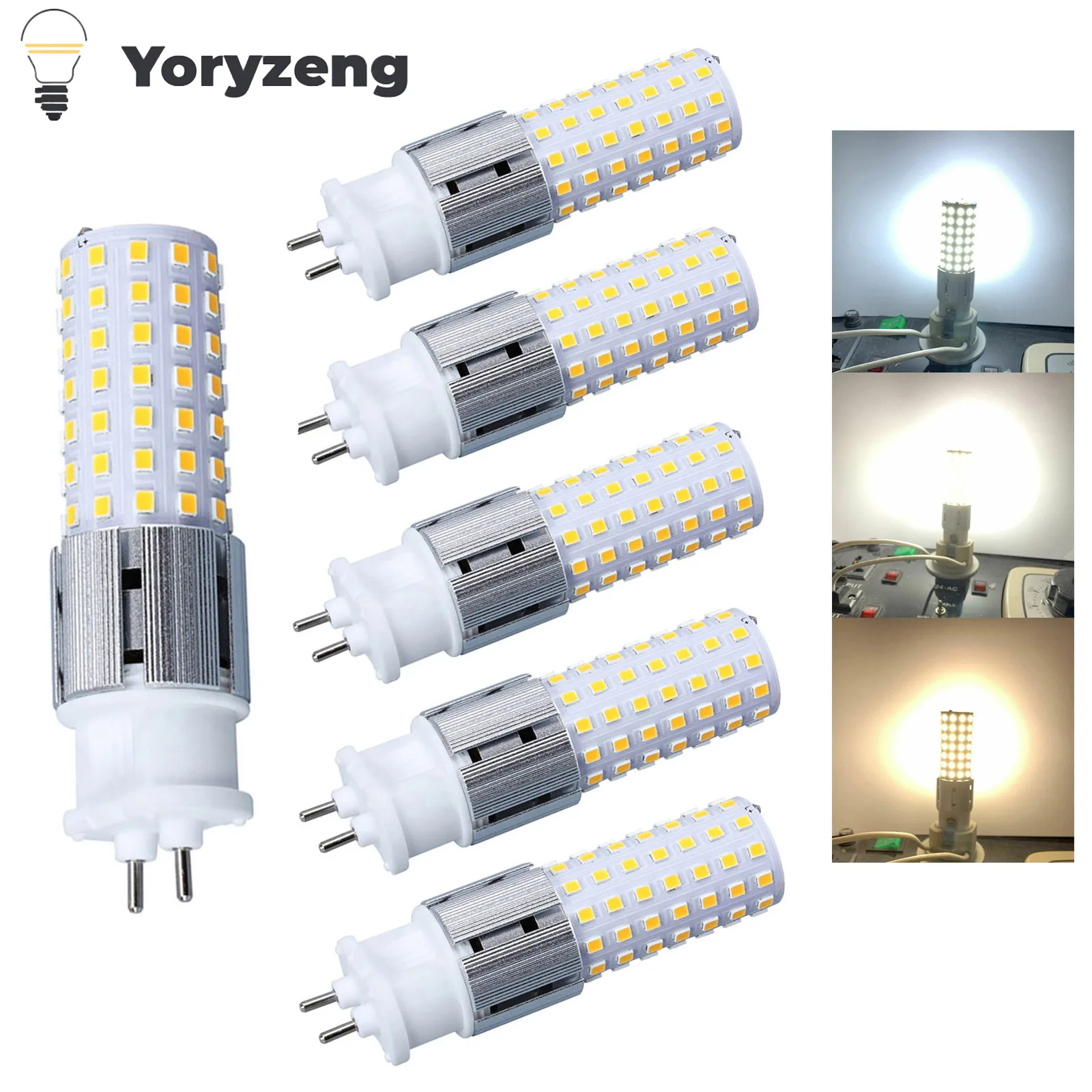 

10PCS 15W G12 LED Corn Bulbs Lampada Bombillas 2835 SMD 96LEDs 110V 220V 240V 85V-265V Lamp Replace 150W Halogen Lighting