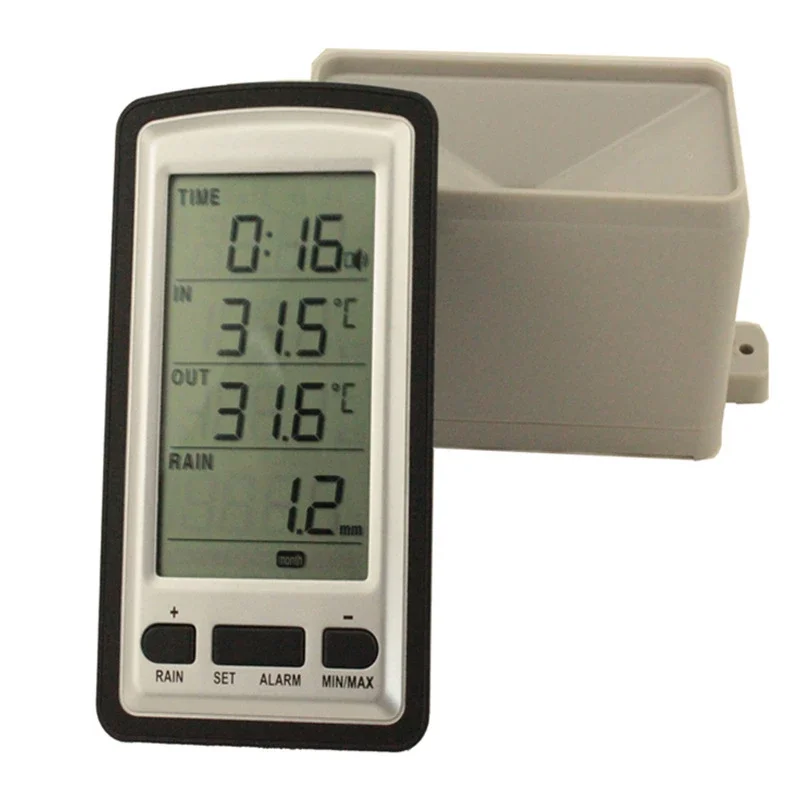 

Wireless indoor and outdoor thermometer, rain gauge, alarm clock, English original manual WH-0531-1