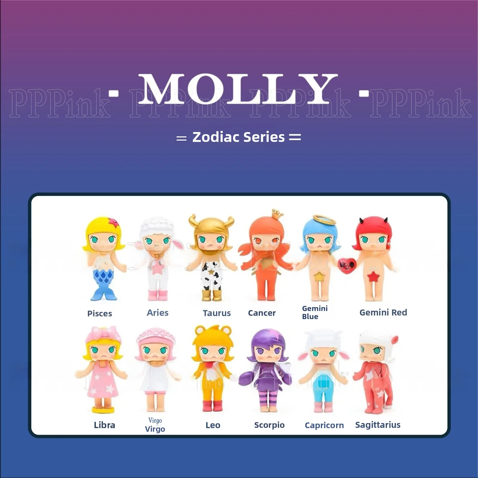 

3 Pieces Molly Series 2.0 Collectible Dolls PVC Material Static Design Hong Kong Origin Desktop Ornaments